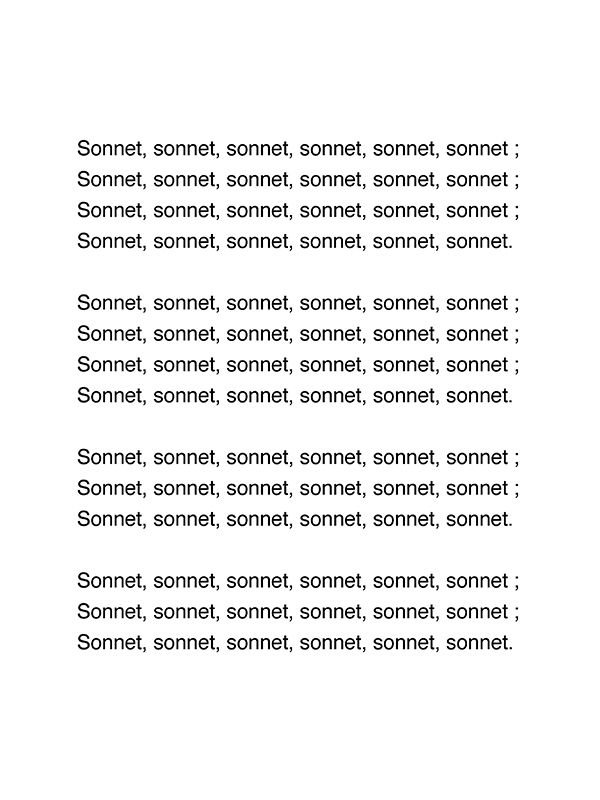 sonnets