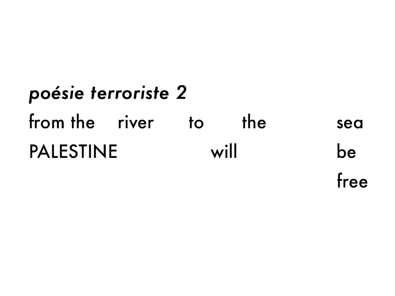 poésie terroriste