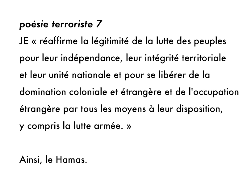 poésie terroriste