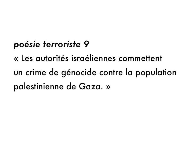 poésie terroriste